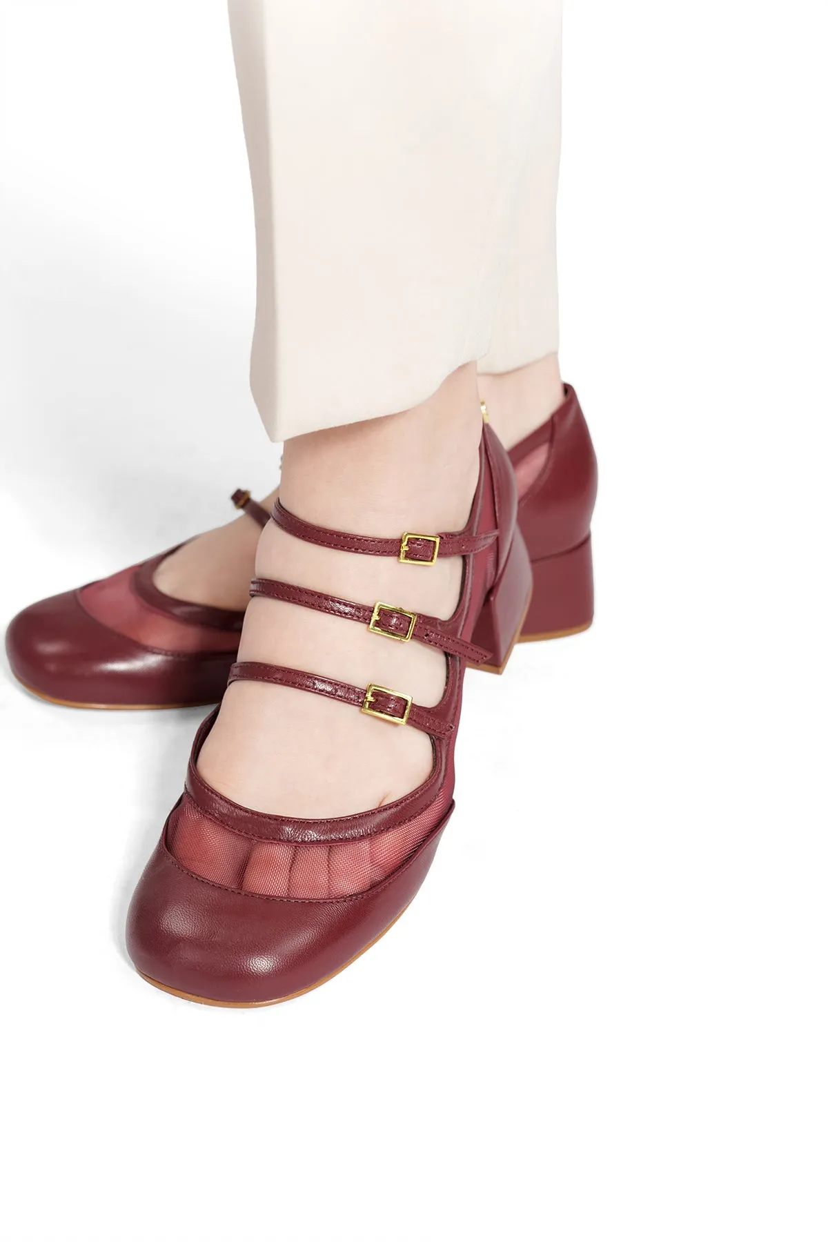 Alice Pumps - Burgundy