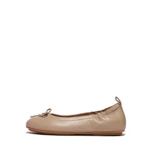 ALLEGRO BOW LEATHER BALLERINAS