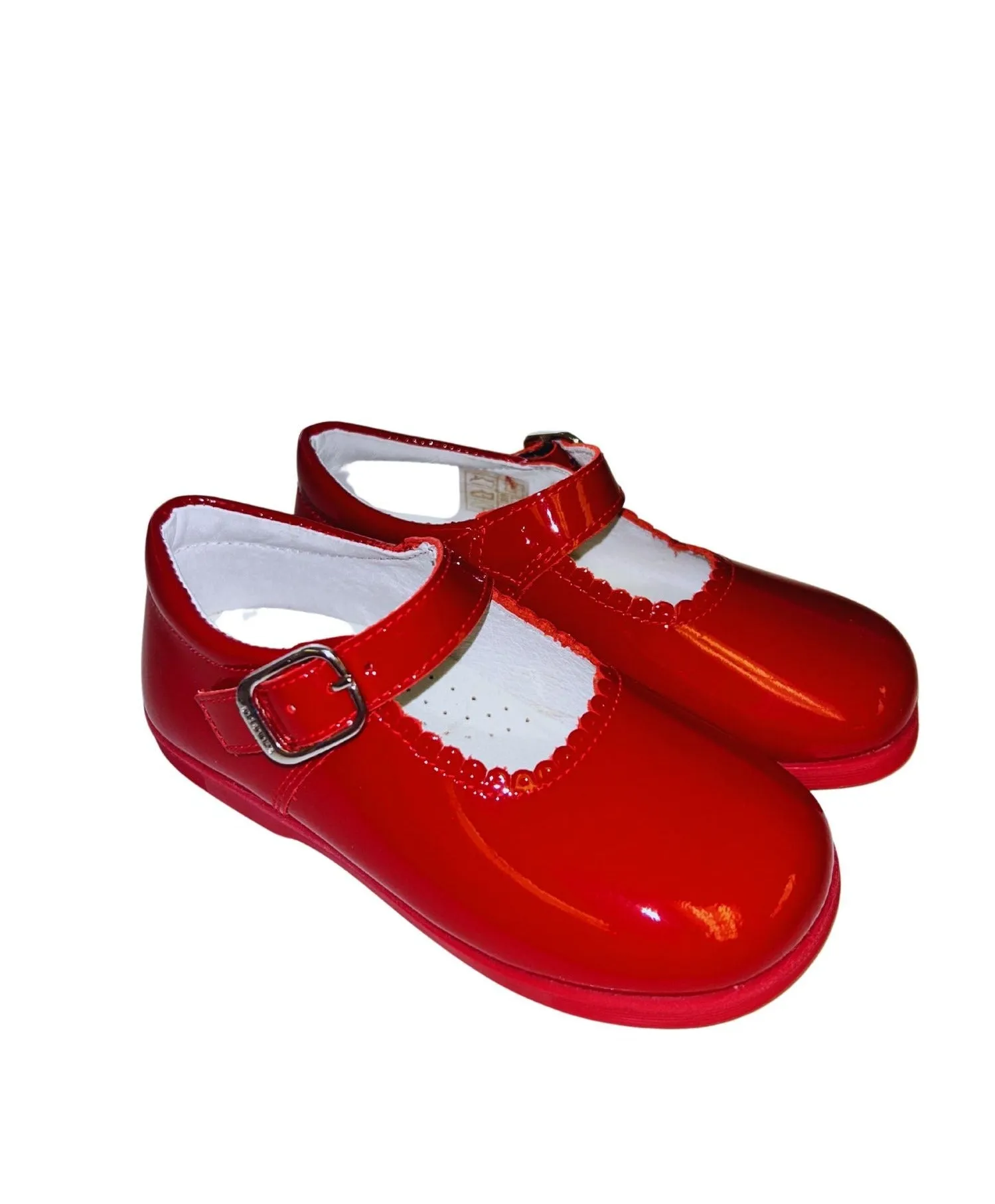 Andanines Red Rubber Sole Mary Janes