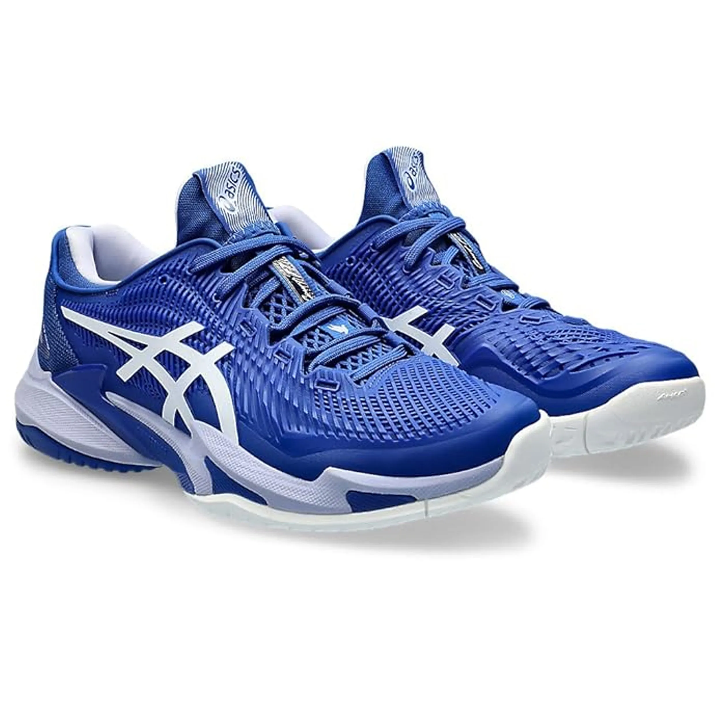 Asics Court FF3 Novak Tennis Shoes (Asics Blue/ Fresh Air)