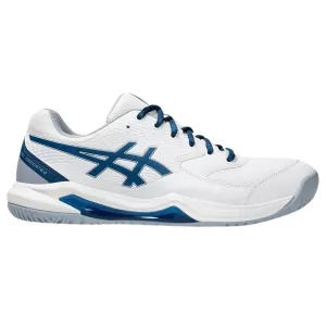 Asics Gel Dedicate 8 Mens Tennis Shoes - White/Mako Blue