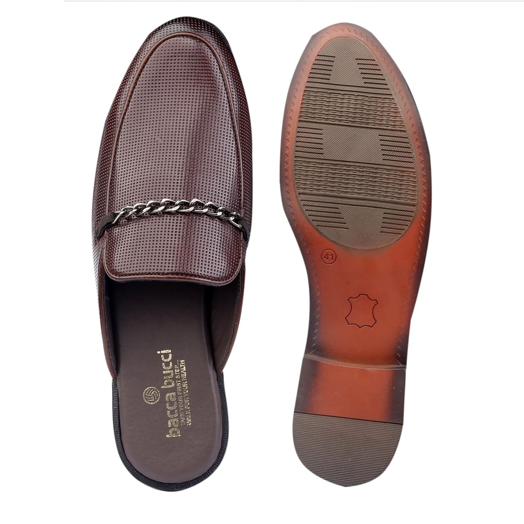 Bacca Bucci MOROCCO Mules Clogs Open back Loafers with Comfortable Memory Insoles