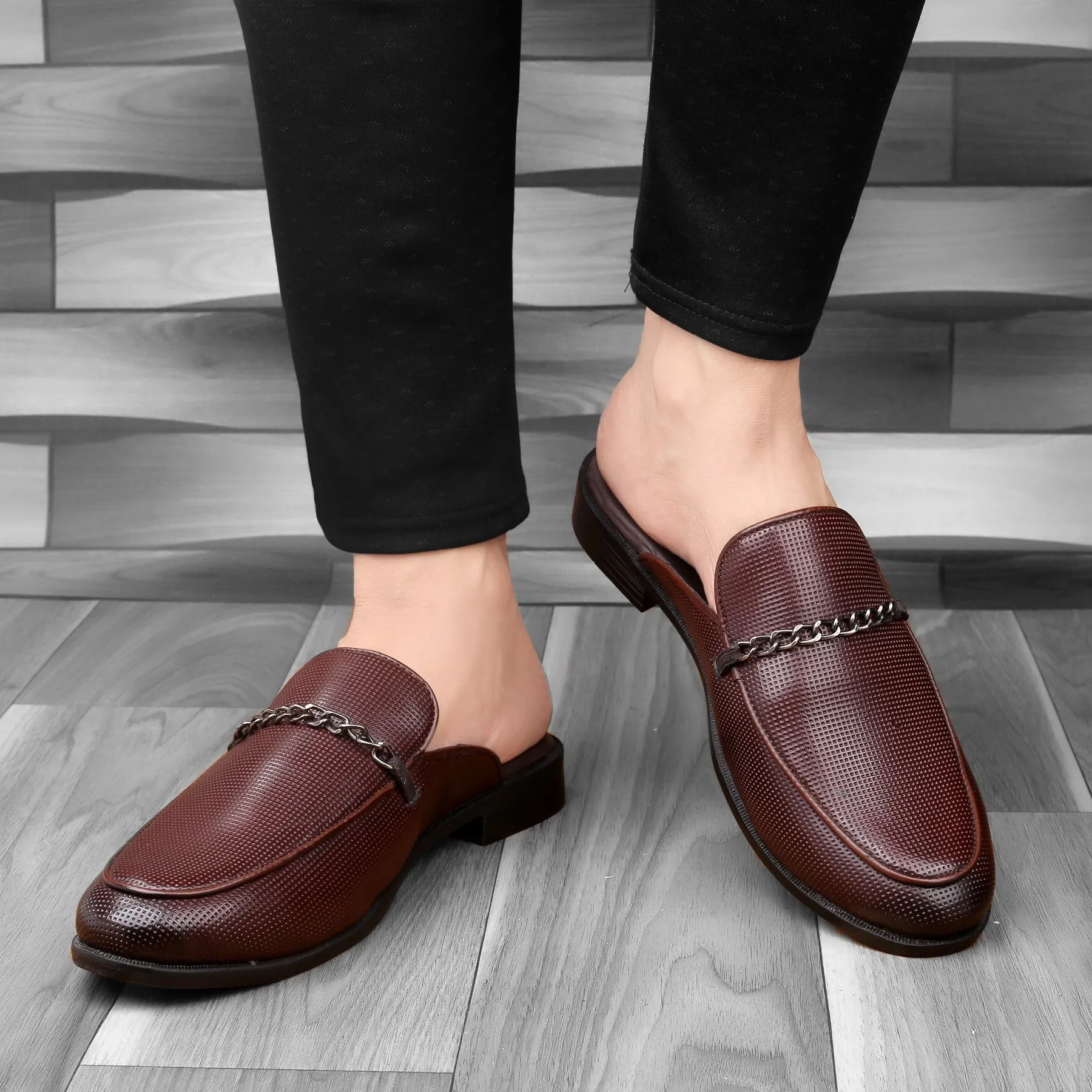 Bacca Bucci MOROCCO Mules Clogs Open back Loafers with Comfortable Memory Insoles