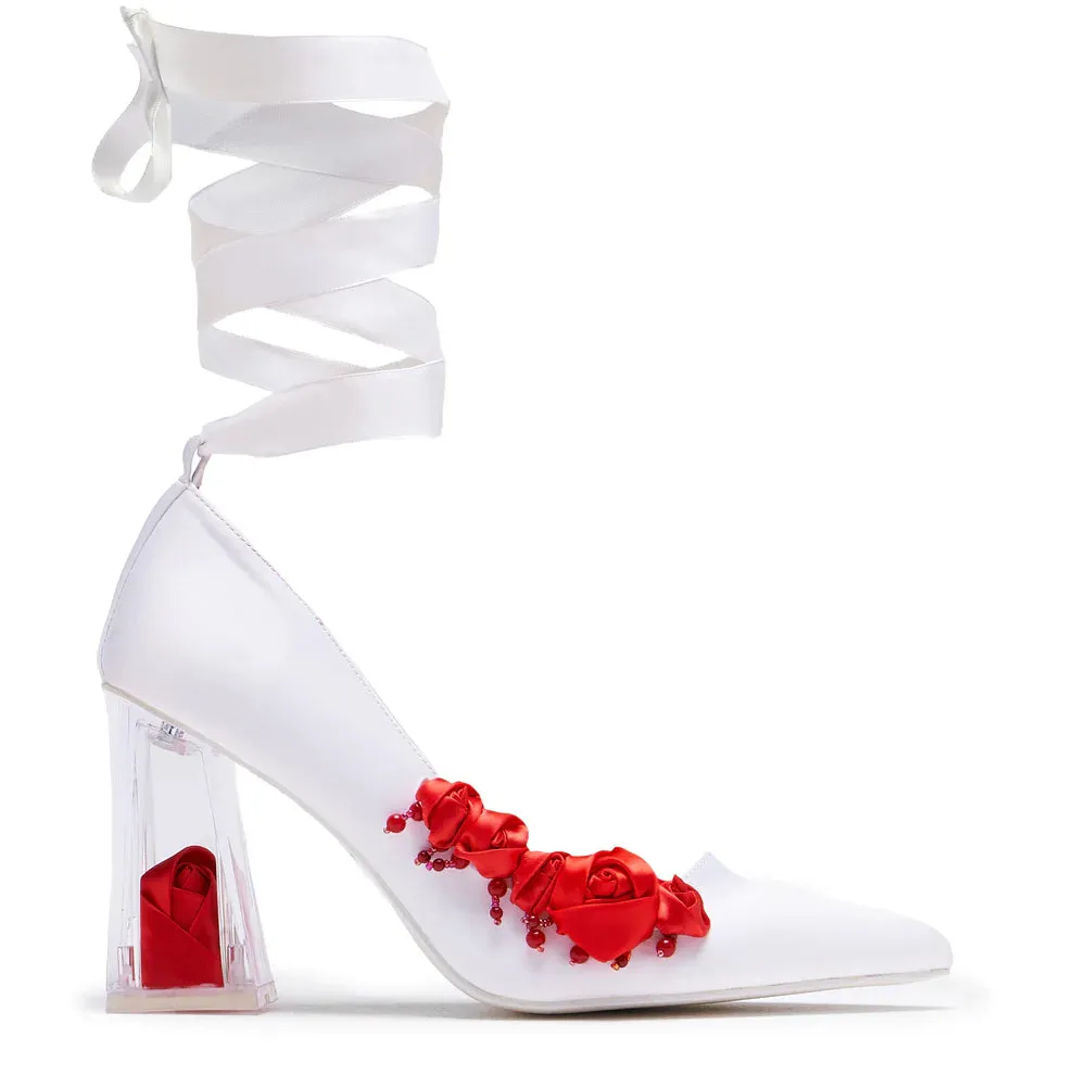 Bella’s Nightmare Rose Heels - Pearl