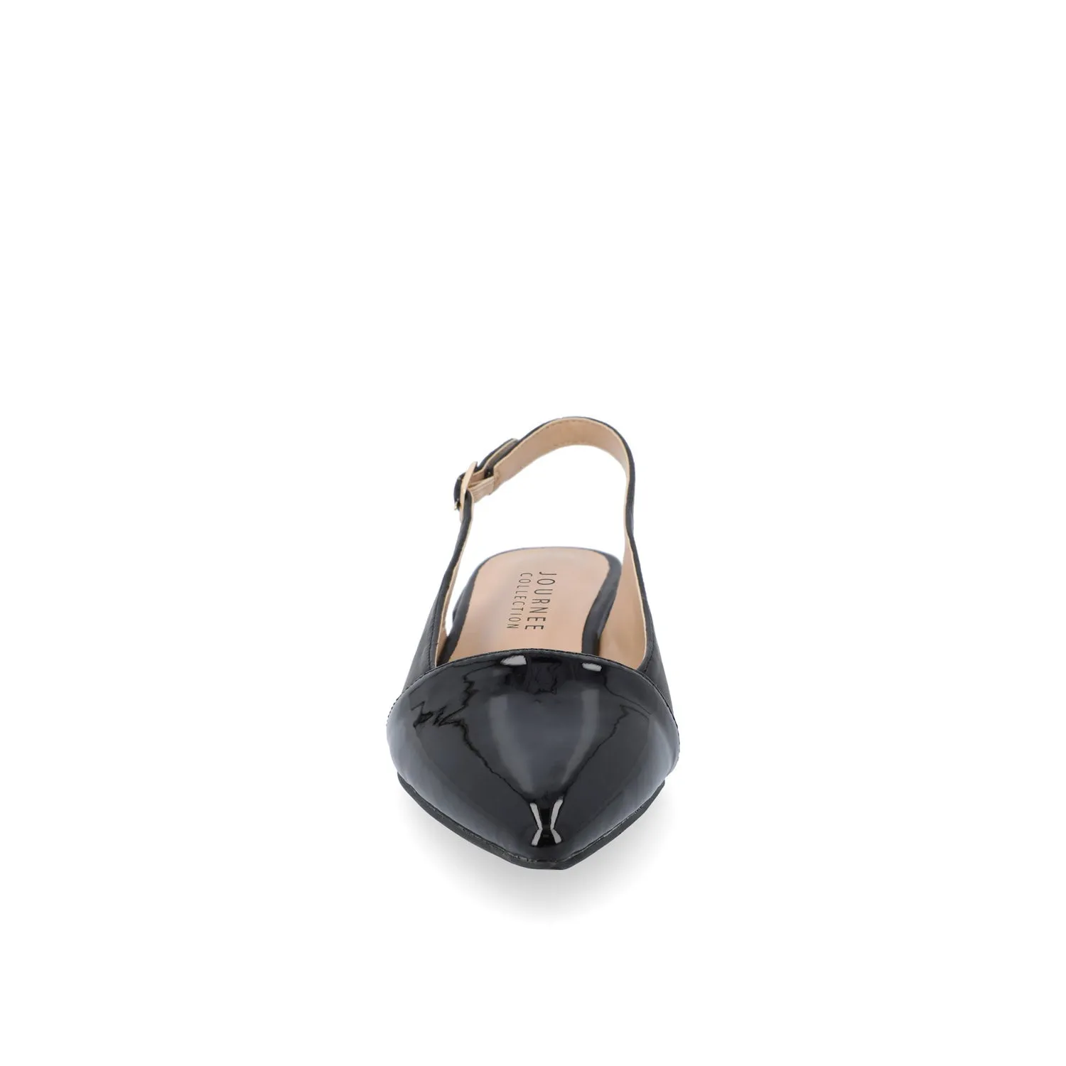 BERTIE SLINGBACK FLATS IN FAUX LEATHER