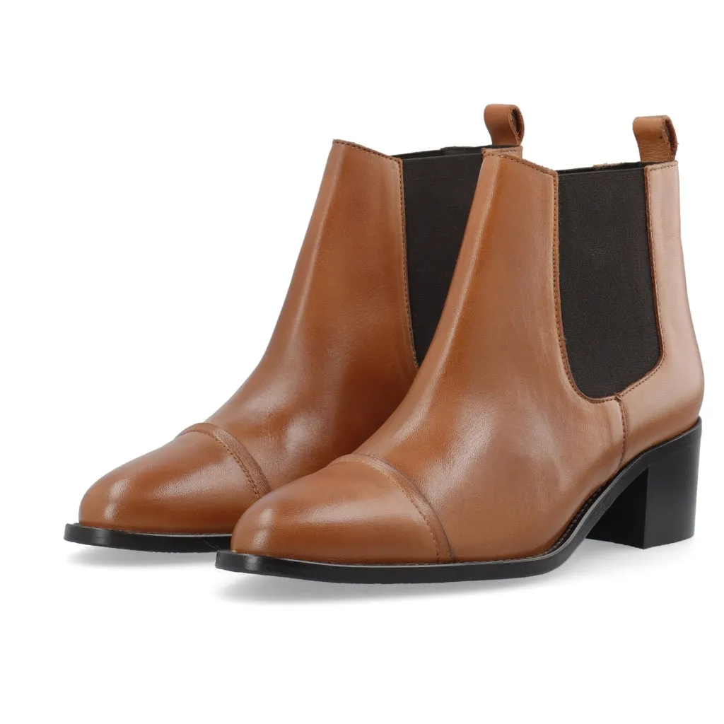 Biacarol Cognac Dress Chelsea Boots