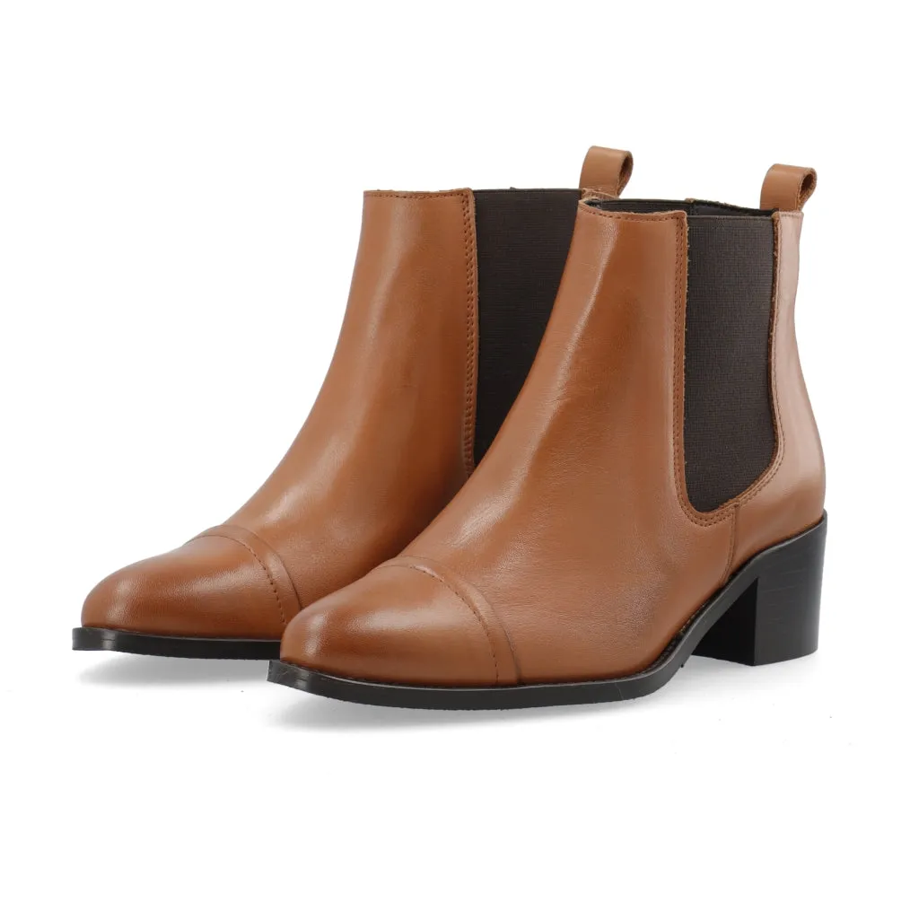 Biacarol Cognac Dress Chelsea Boots