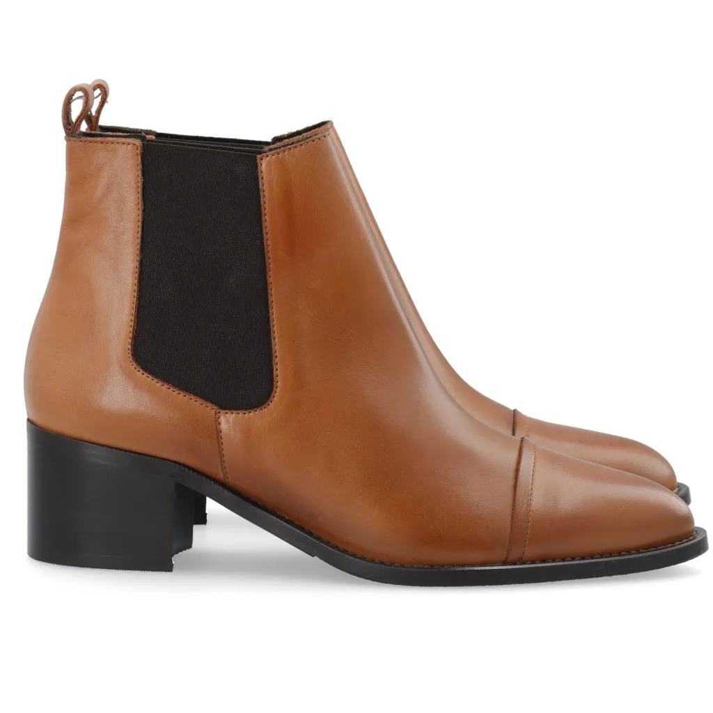 Biacarol Cognac Dress Chelsea Boots