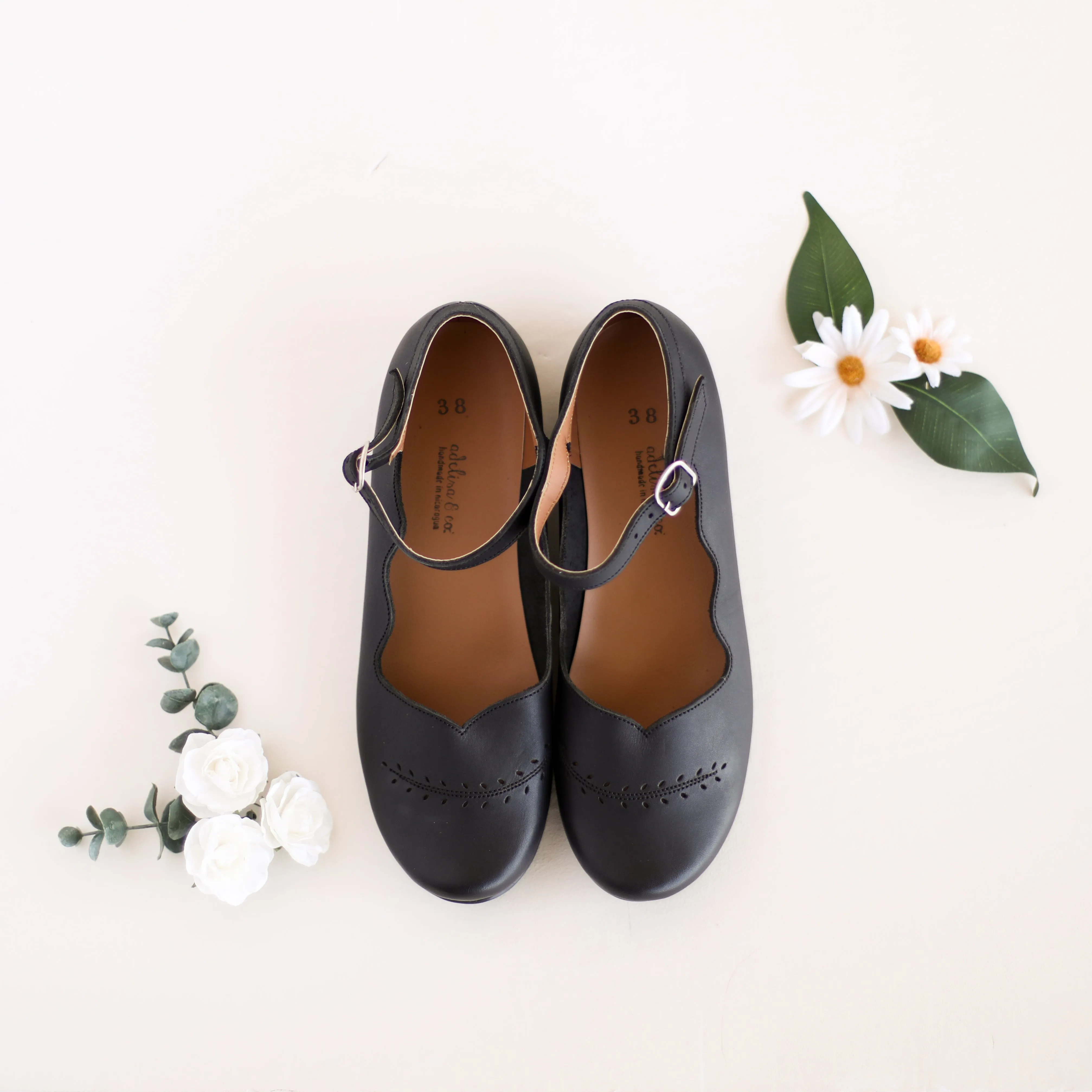 Black Cosecha Mary Janes {Women's Leather Shoes}