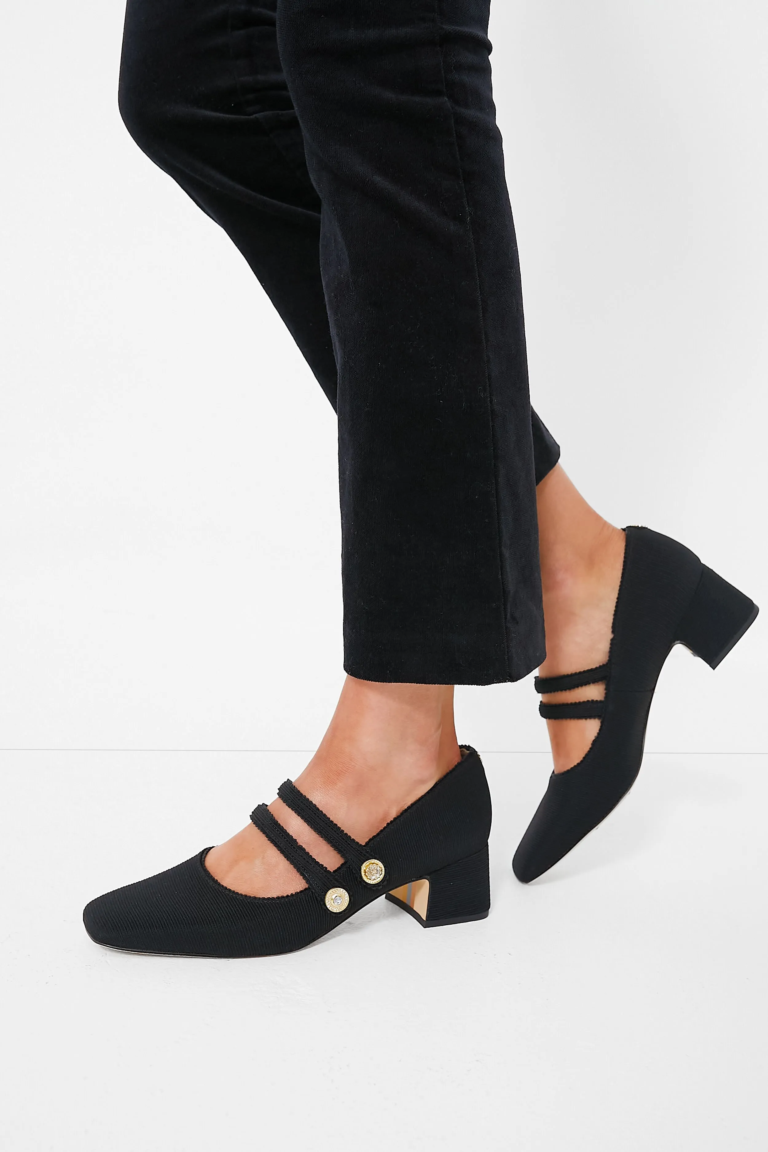 Black Tahira Heels