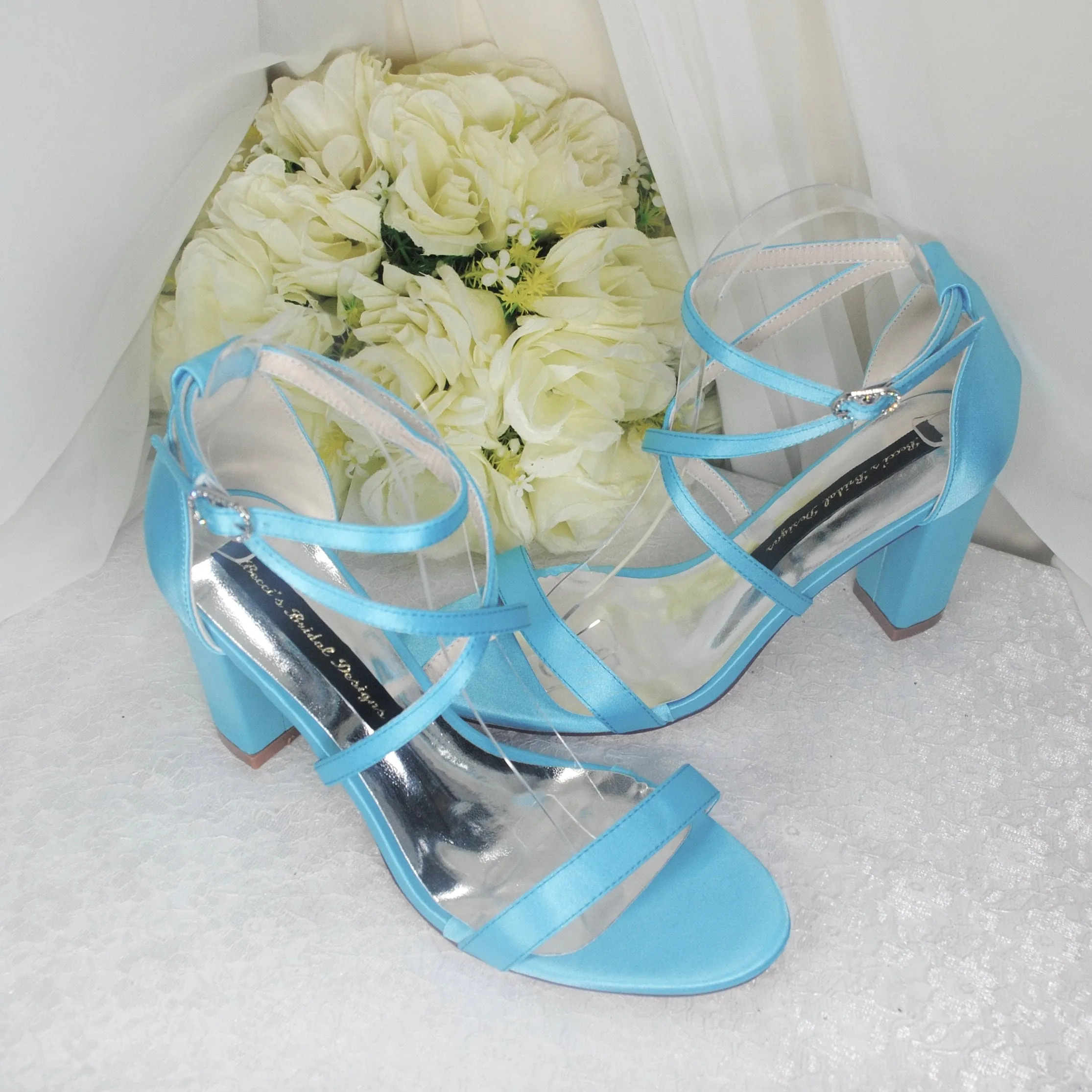 Blue Wedding Shoes Size UK6/US8.5