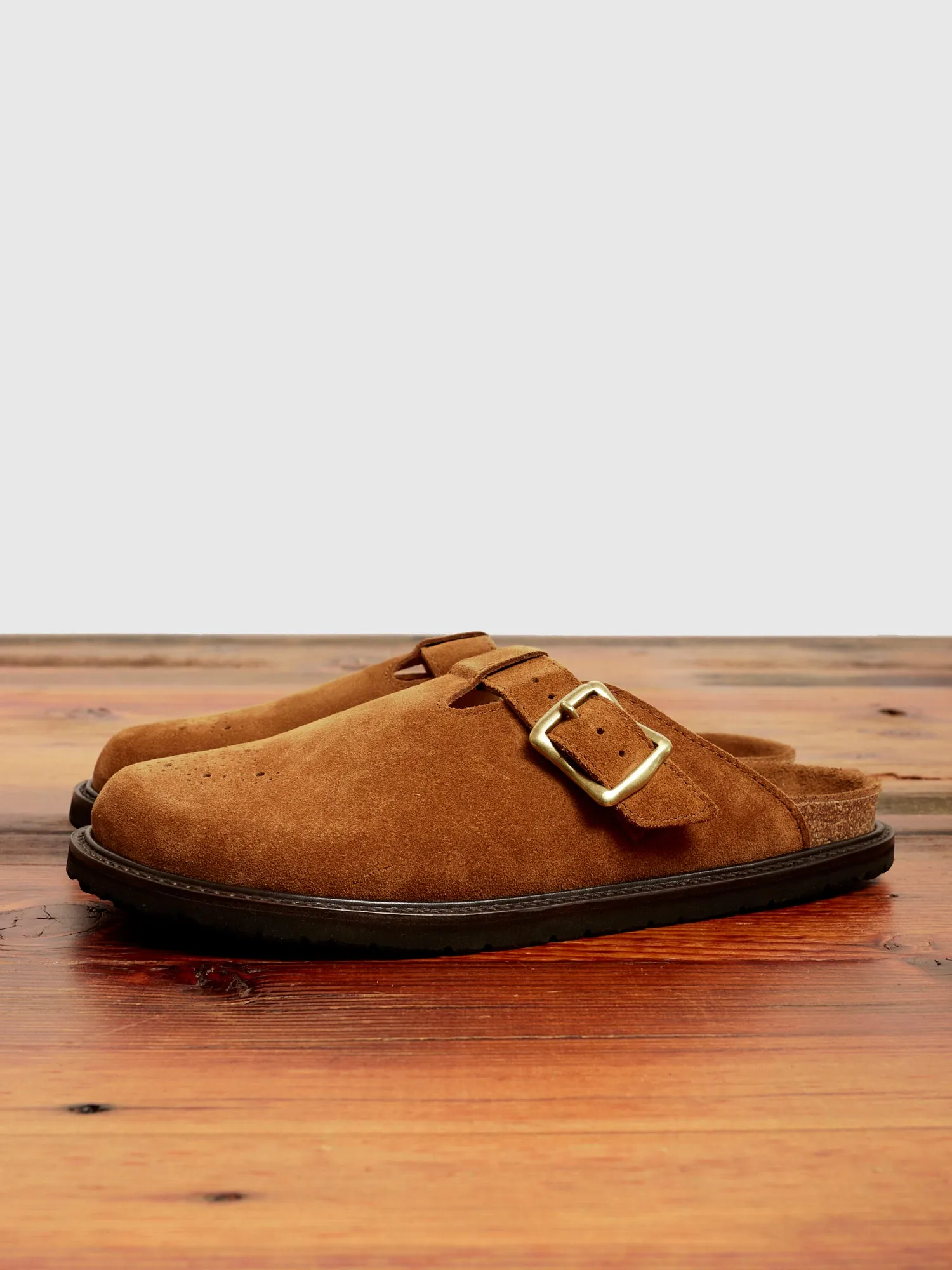 Buggs Suede Mule in Camel