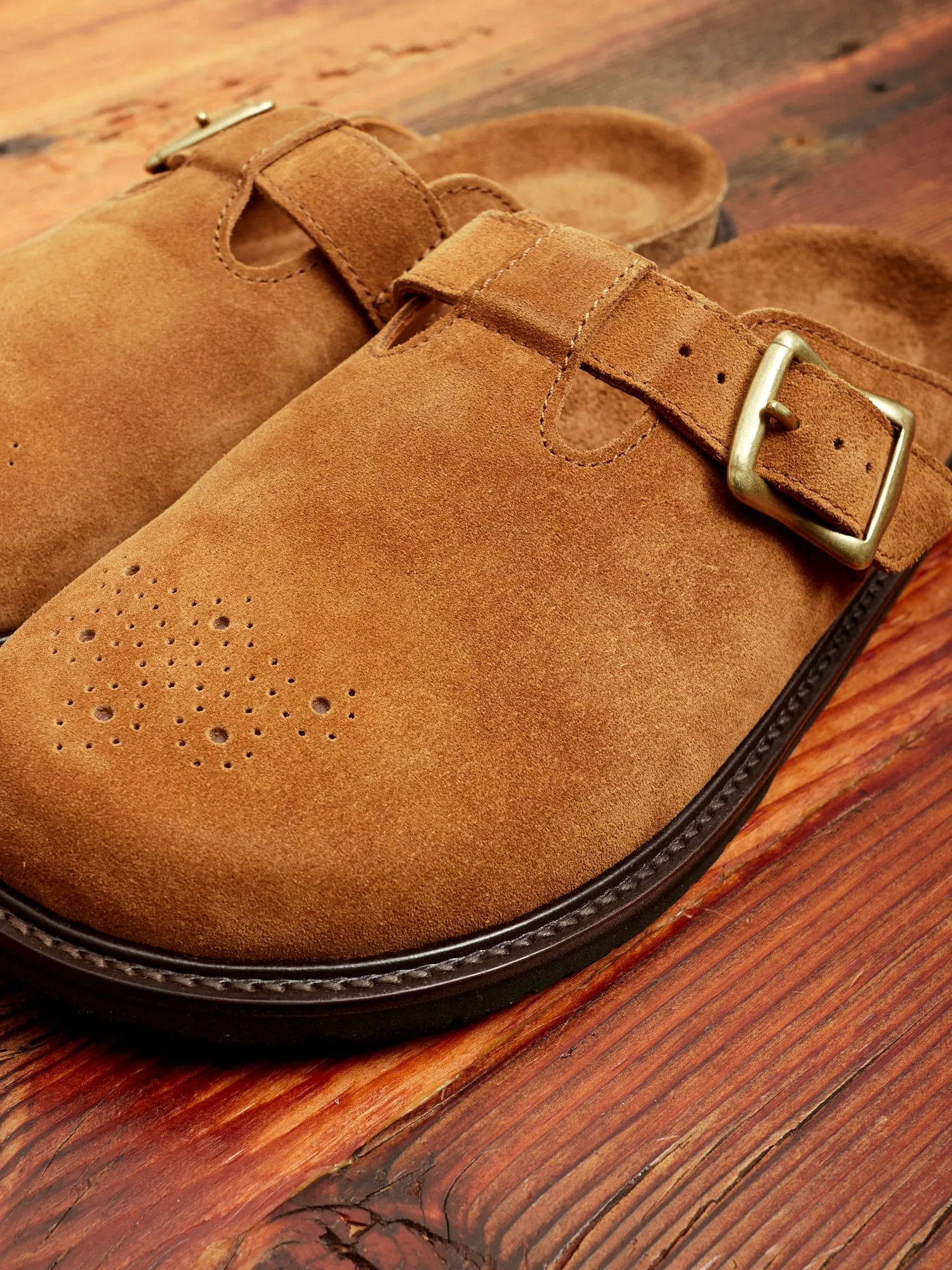 Buggs Suede Mule in Camel