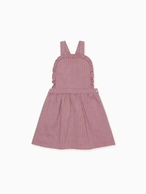 Burgundy Alexa Girl Pinafore Skirt