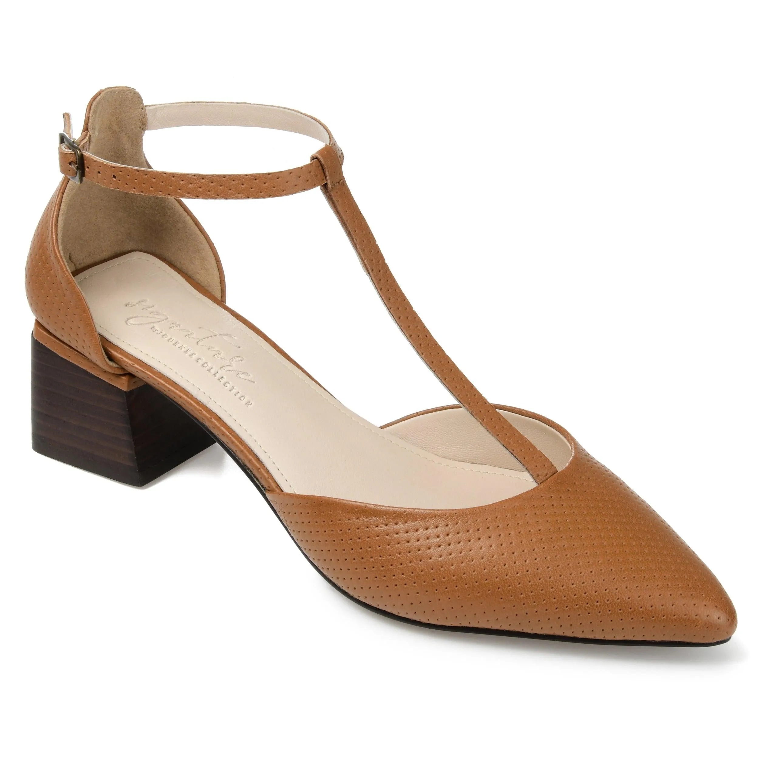 CAMEELA BLOCK HEEL MARY JANES IN LEATHER