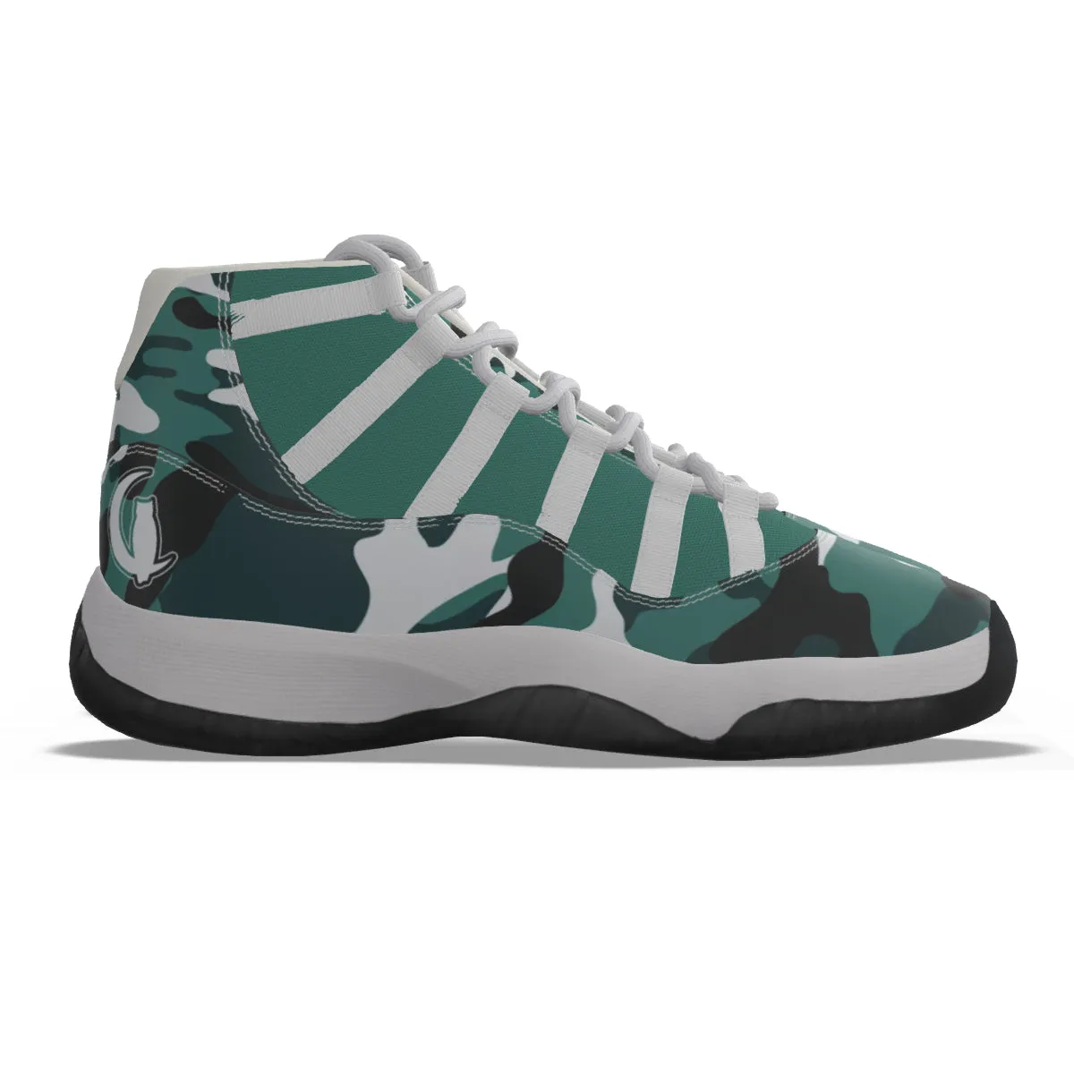 CAMOUFLAGE MORPH Men's High Top Basketball Shoes