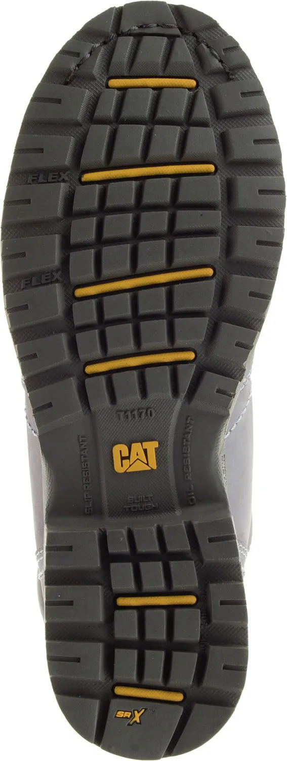 CAT Womens Echo Wp St Frost Grey Nubuck Work Boots