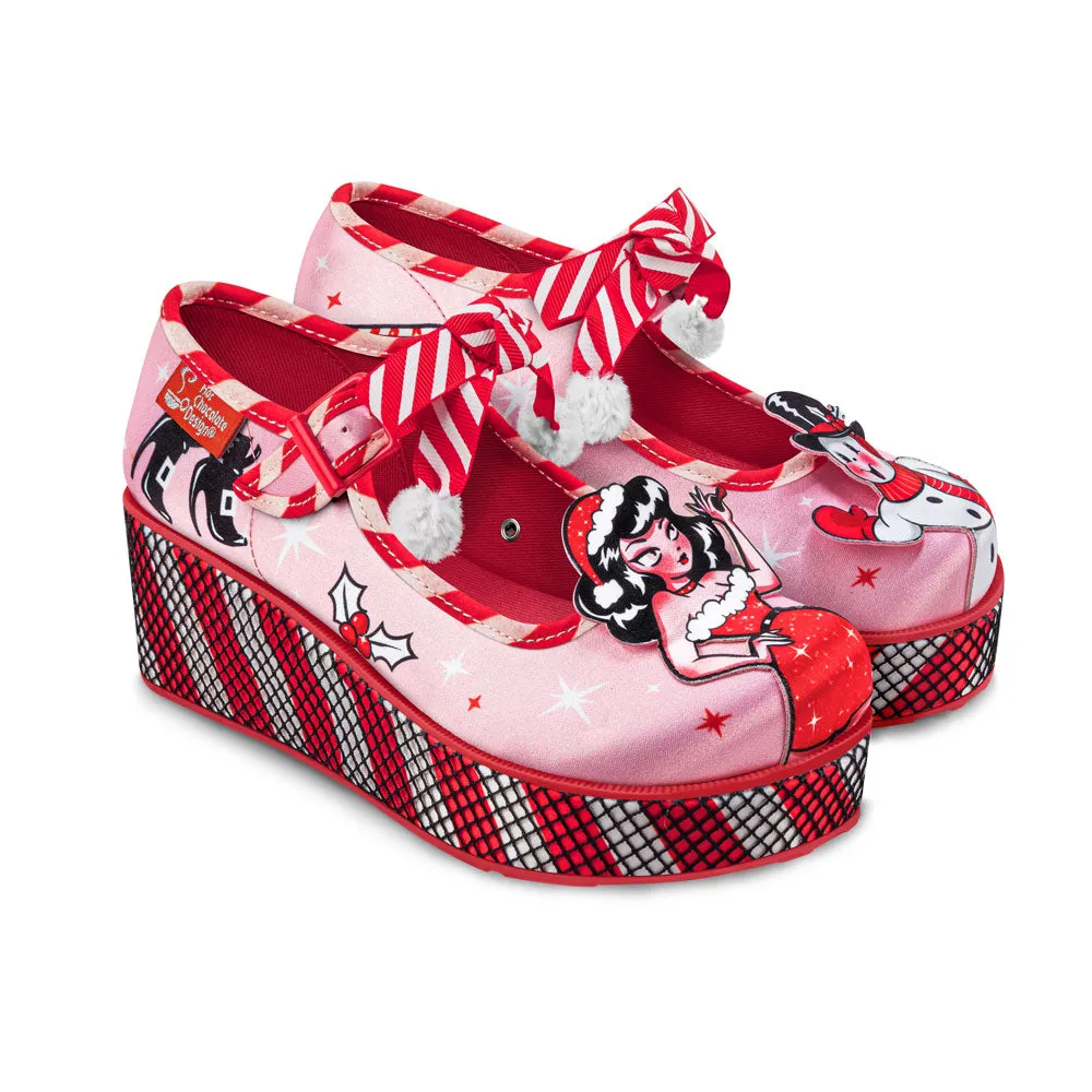 Chocolaticas® Betty Claus Women's Mary Jane Platform