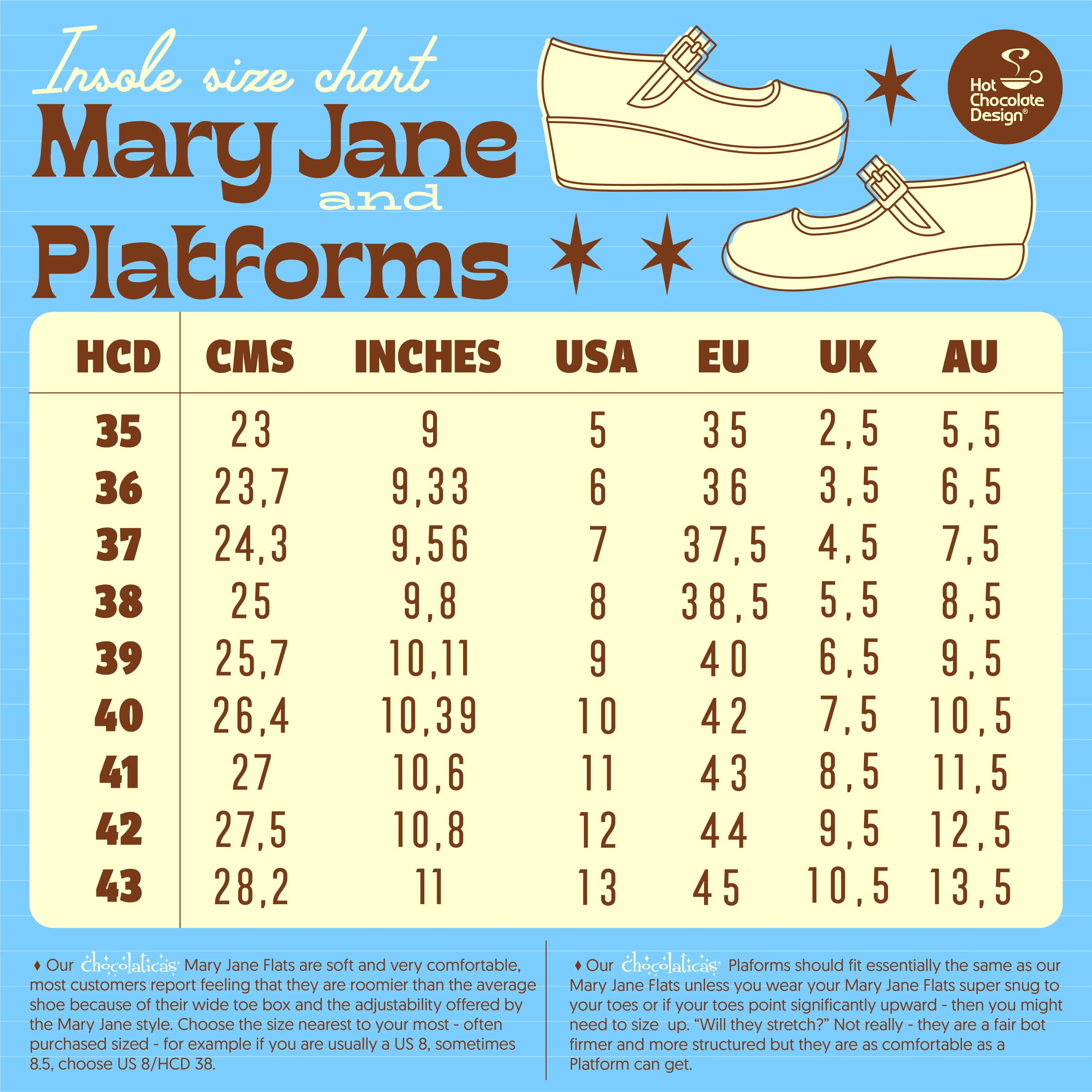 Chocolaticas® Crochet Women's Mary Jane Platform