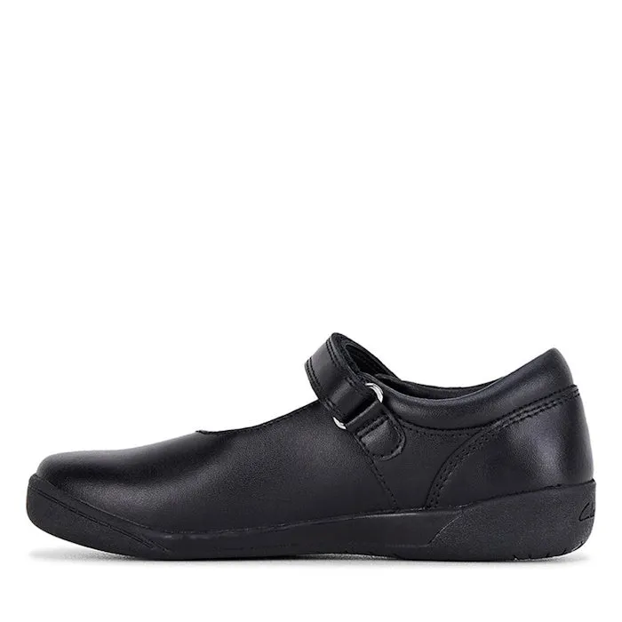 Clarks Berry Leather Mary Jane School Shoes