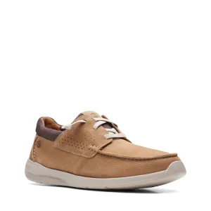 Clarks Men's Gorwin Moc - Dark Sand Nubuck