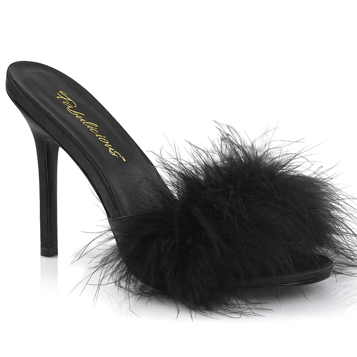 CLASSIQUE-01F Black Pu-Fur