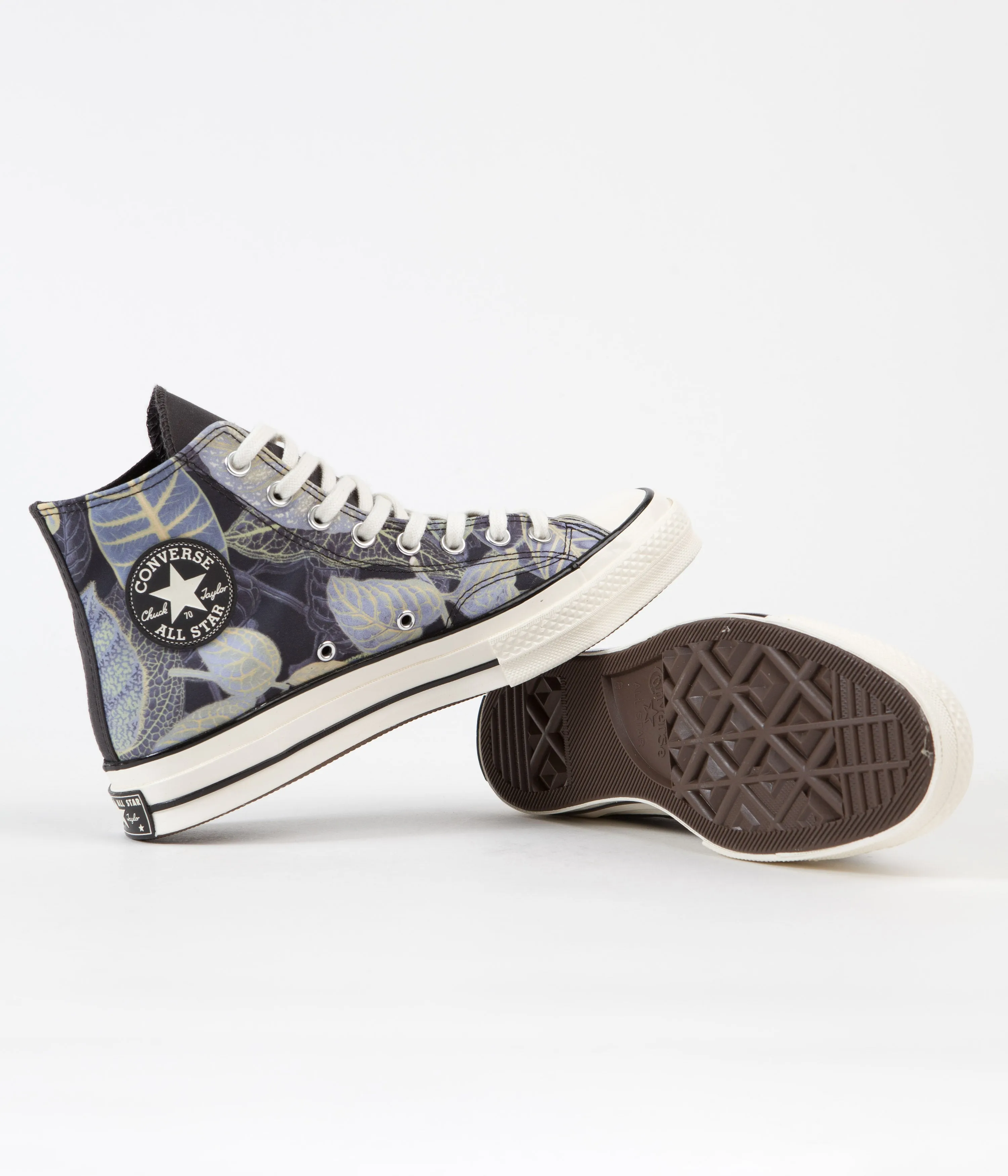 Converse CTAS 70's Hi Tropical Leaf Print Shoes - Storm Wind / Egret / Black