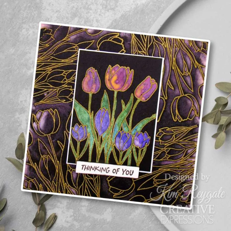 Creative Expressions Jane's Doodles Clear Stamp Set 4"x 6" - Tulip & Crocus