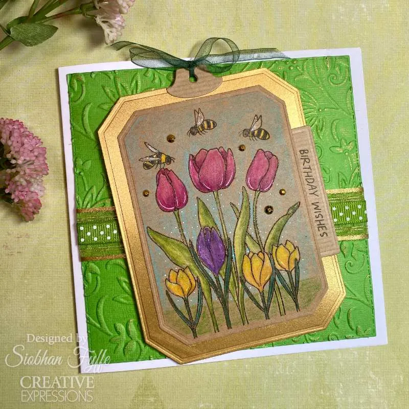 Creative Expressions Jane's Doodles Clear Stamp Set 4"x 6" - Tulip & Crocus