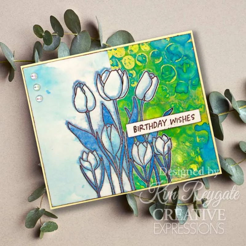 Creative Expressions Jane's Doodles Clear Stamp Set 4"x 6" - Tulip & Crocus