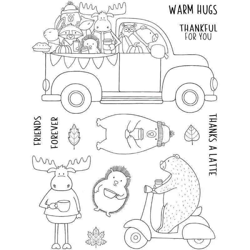 Creative Expressions Jane's Doodles Clear Stamp Set 6"x 8" - Warm Hugs^