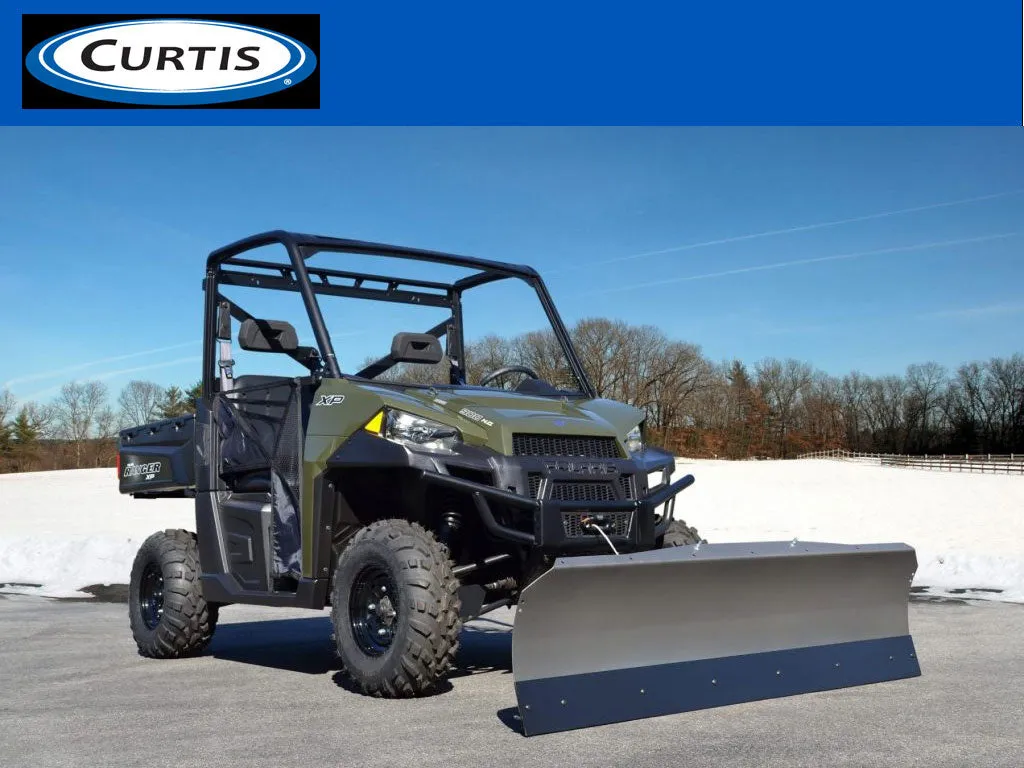 CURTIS UTV winch operated snow plow