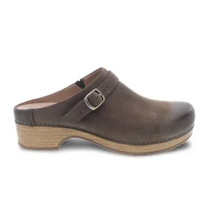 Dansko Berry Clog (Women) - Mushroom Burnished Nubuck