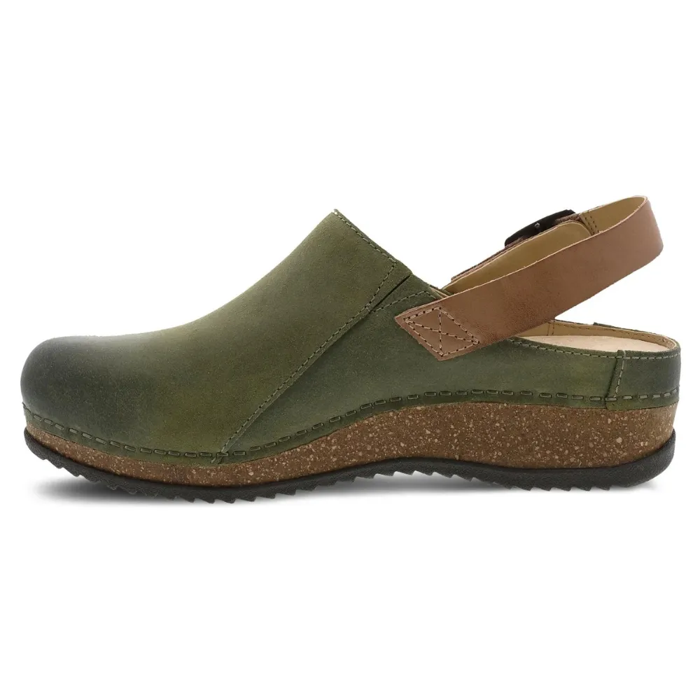 Dansko Merrin Olive Burnished Suede Mule (Women's)