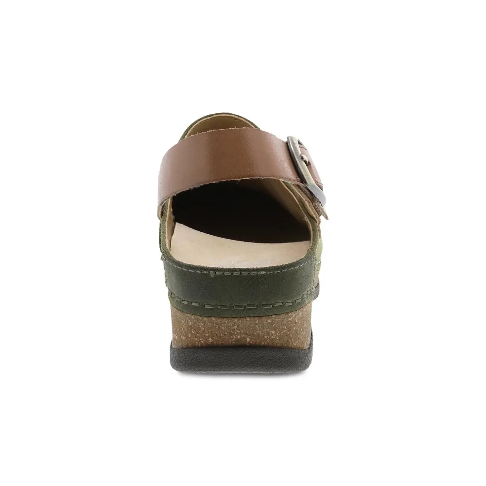 Dansko Merrin Olive Burnished Suede Mule (Women's)