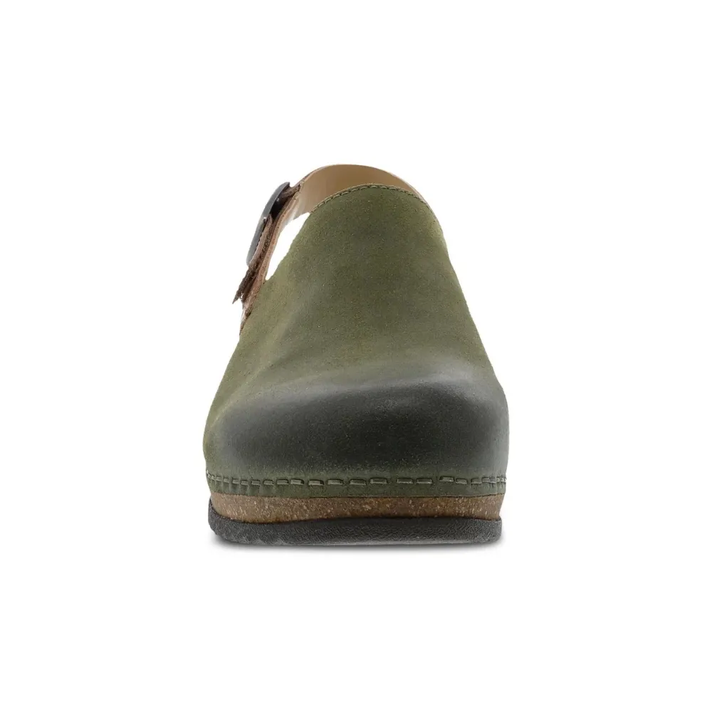 Dansko Merrin Olive Burnished Suede Mule (Women's)