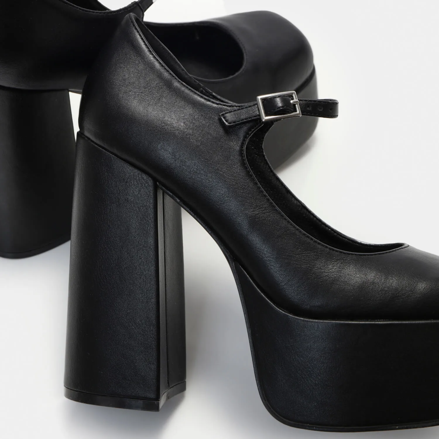 Darkbloom Black Platform Heels-Size 5-Clearance