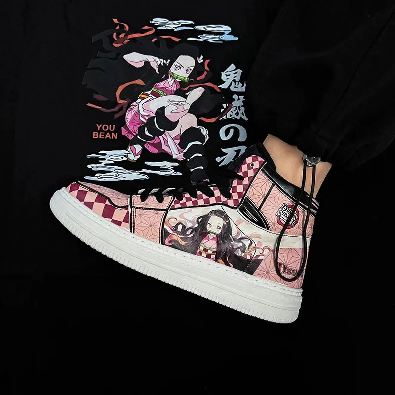 Demon Slayer Nezuko High Top Sneakers