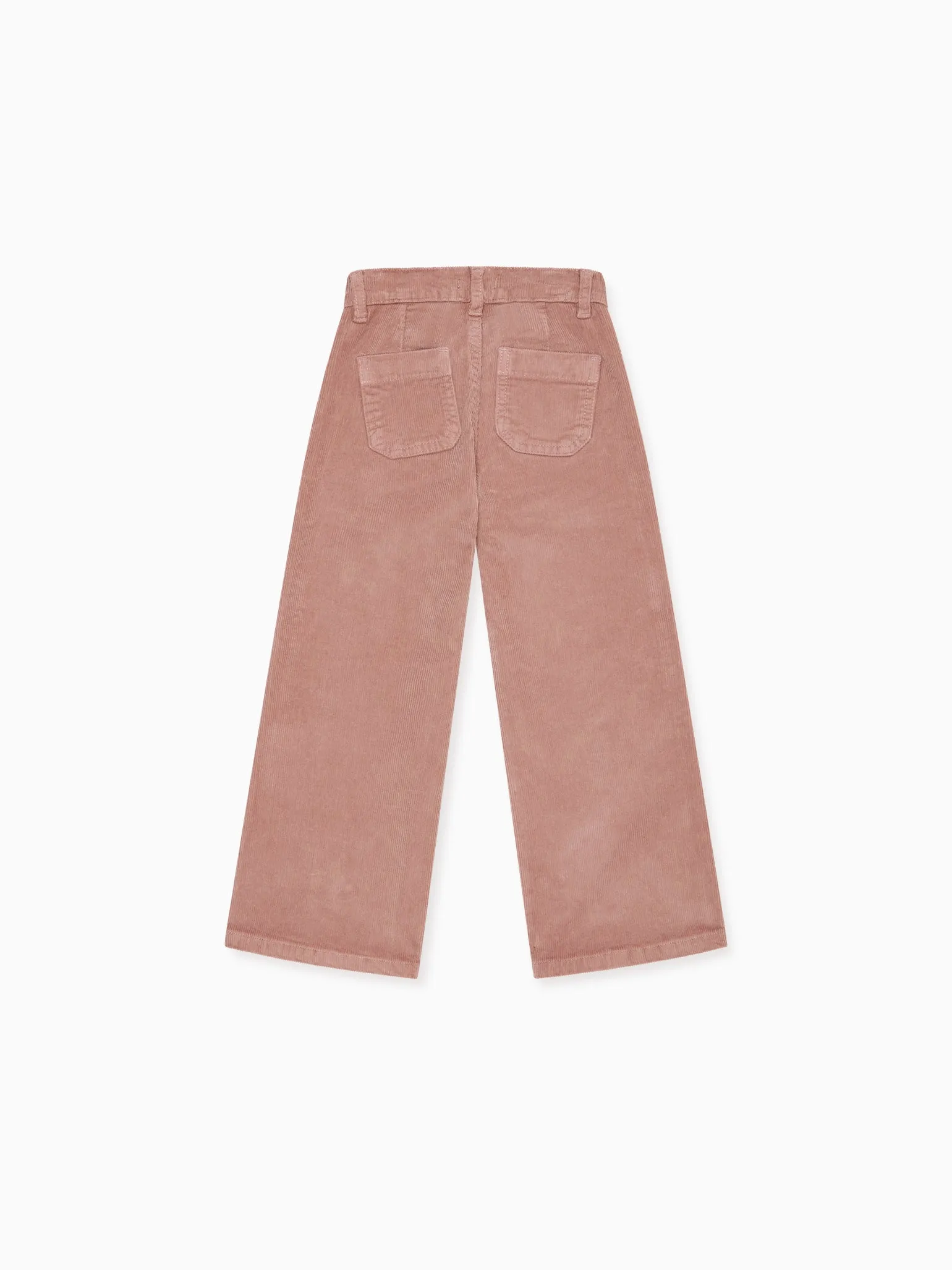 Dusty Pink Enola Girl Wide Leg Trousers