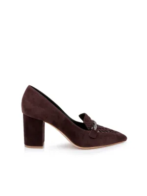 Eleonore Suede Loafer Pump