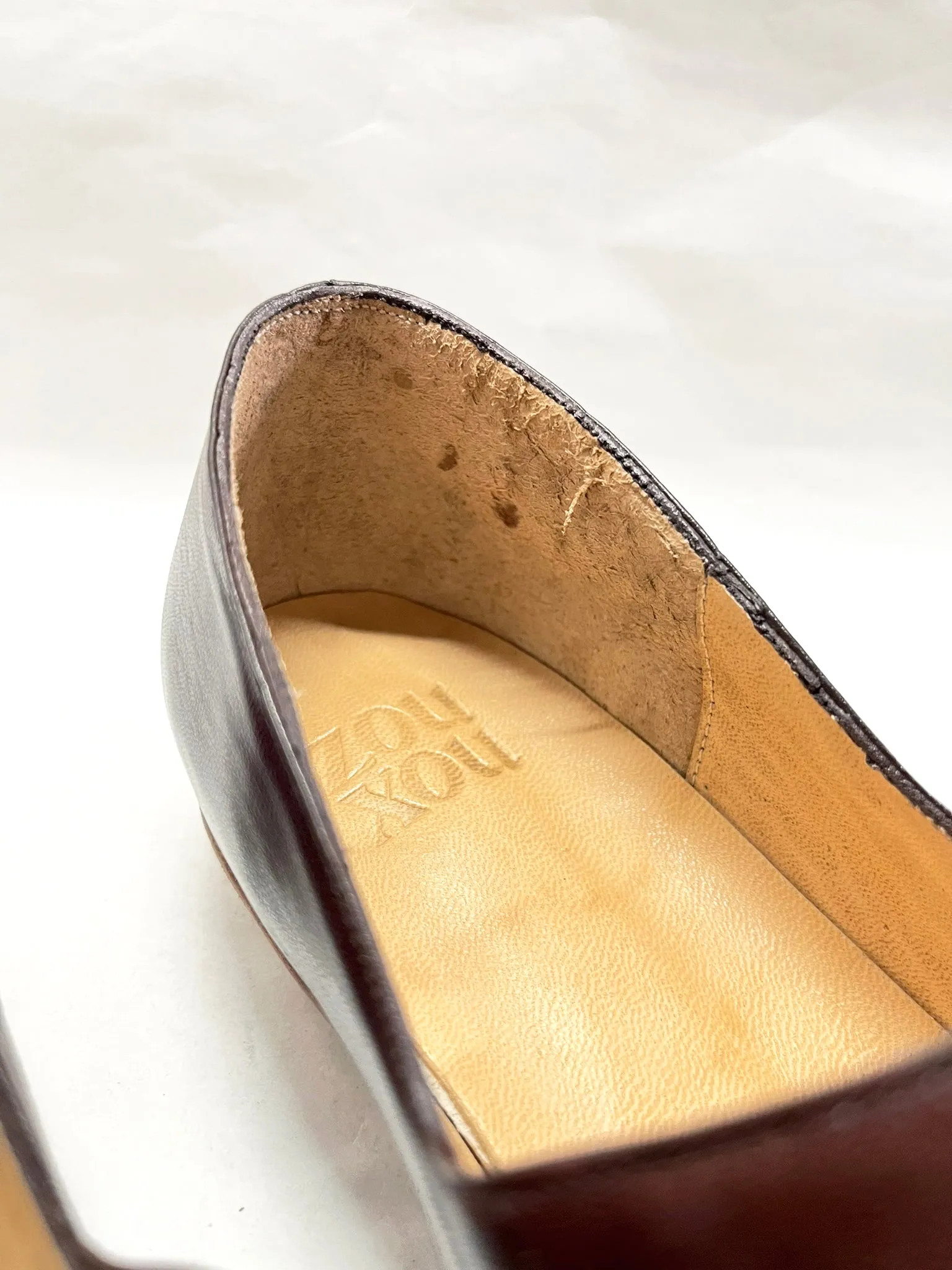 Eugenia Flat in Hazelnut Size 41