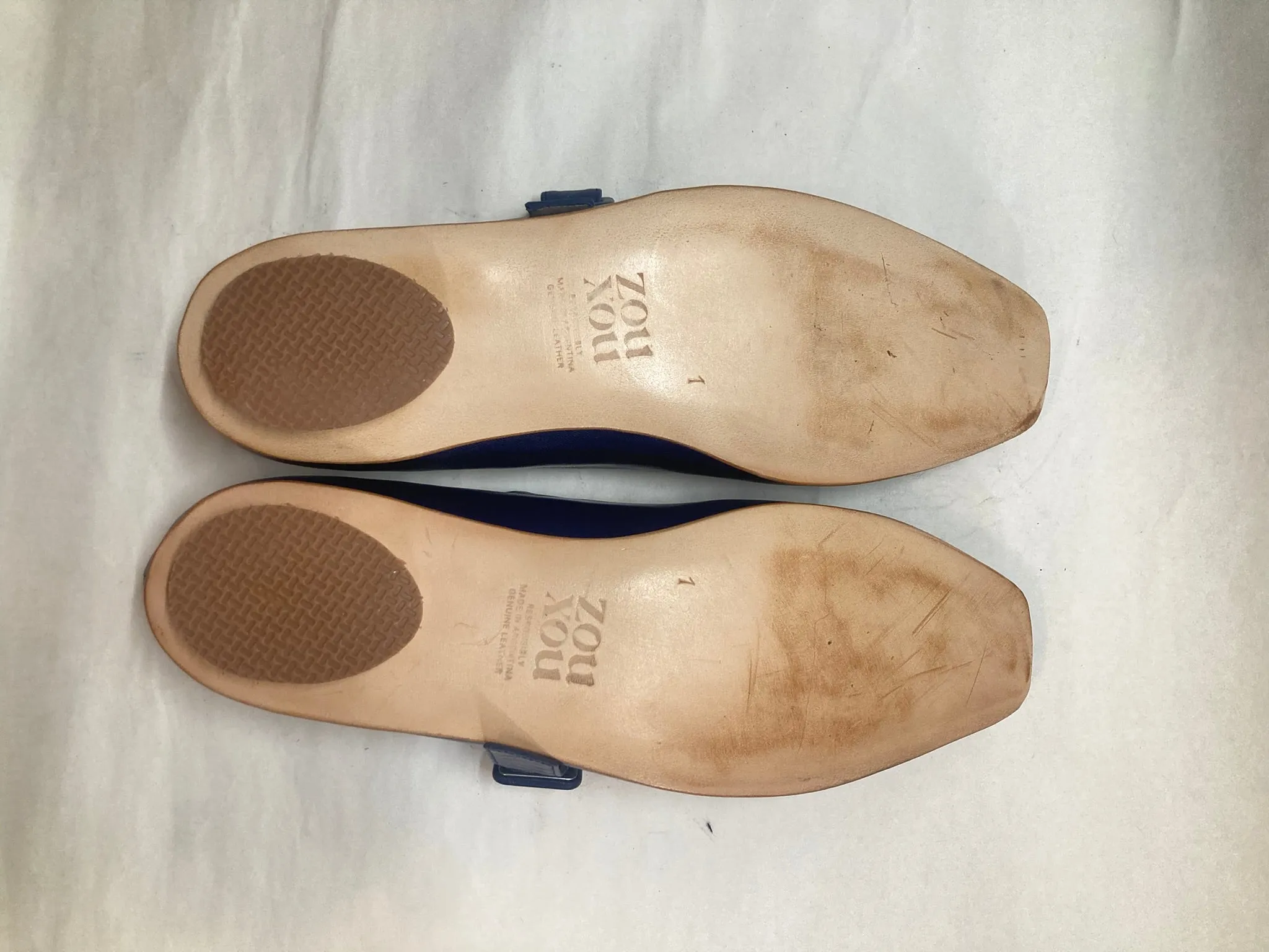 Eugenia Flat in Indigo Size 41