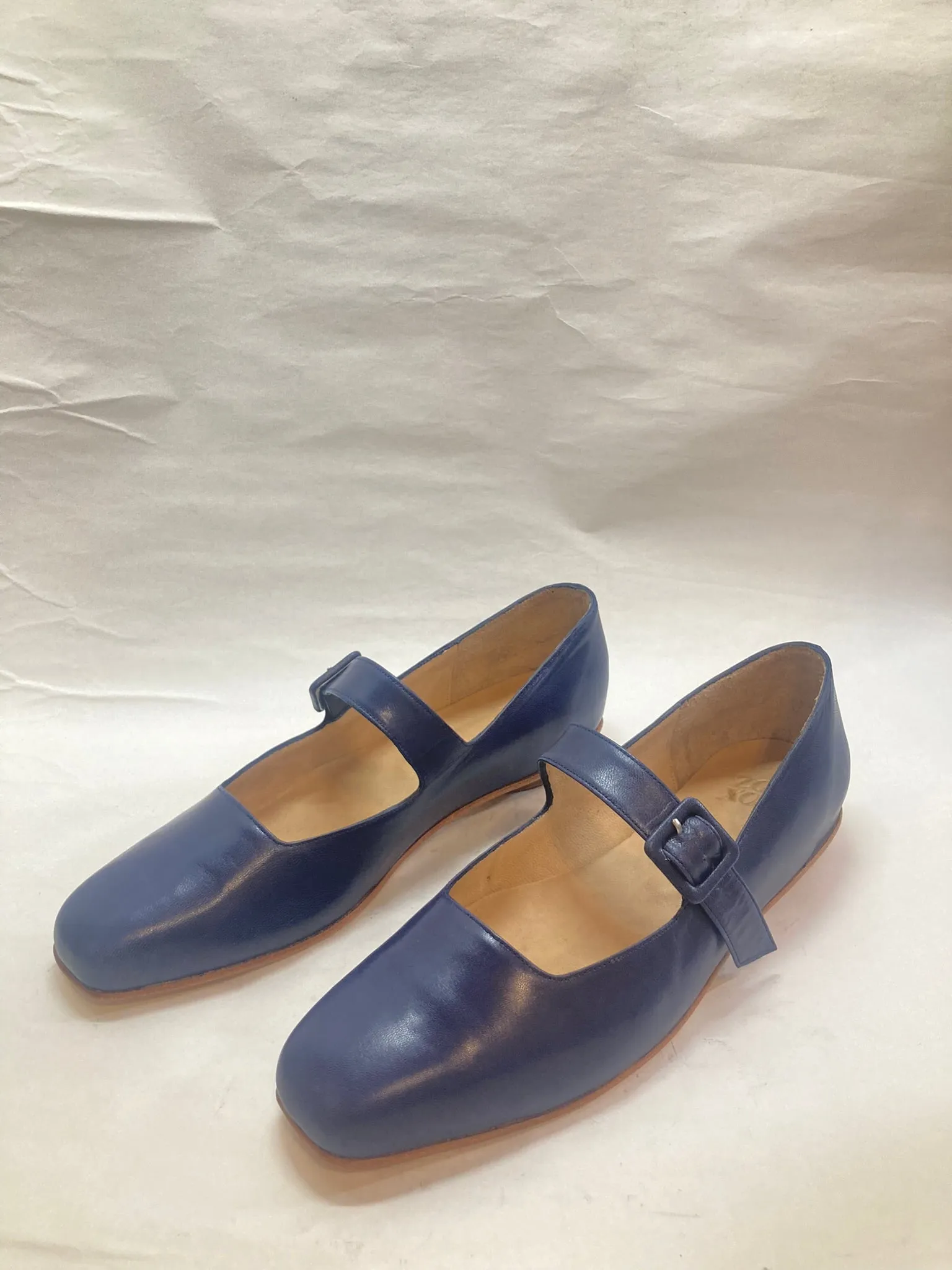 Eugenia Flat in Indigo Size 41