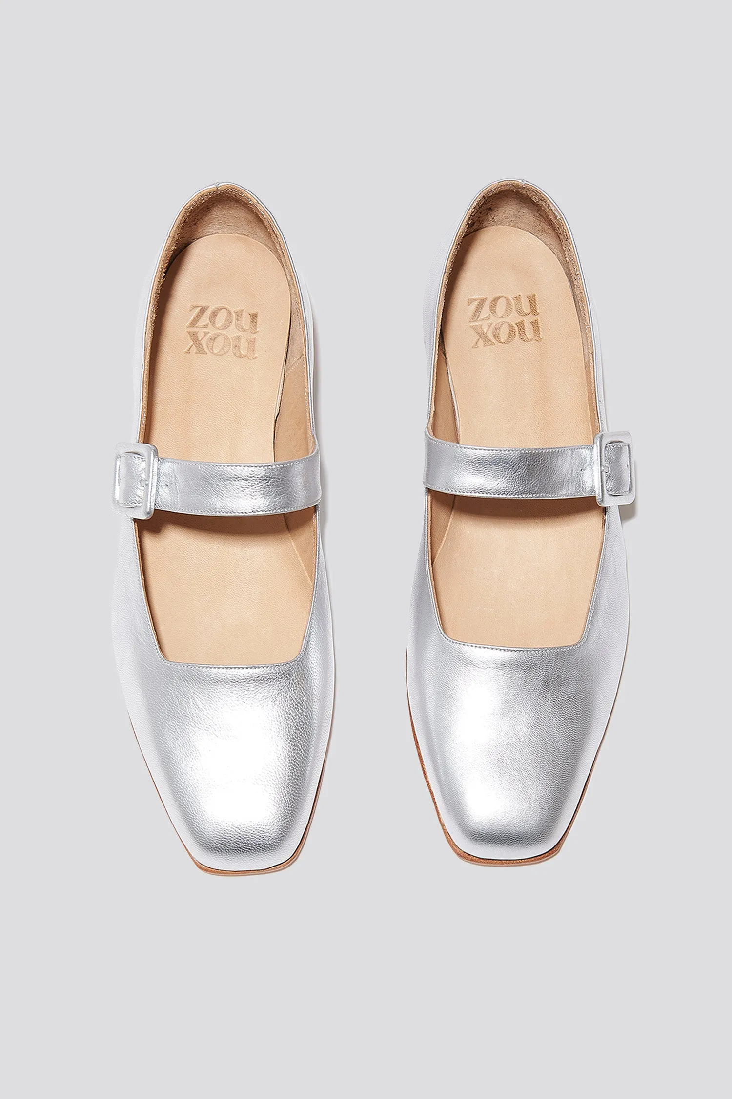 Eugenia Flat in Silver