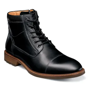 Florsheim Men's Lodge Cap Toe Boots - Black