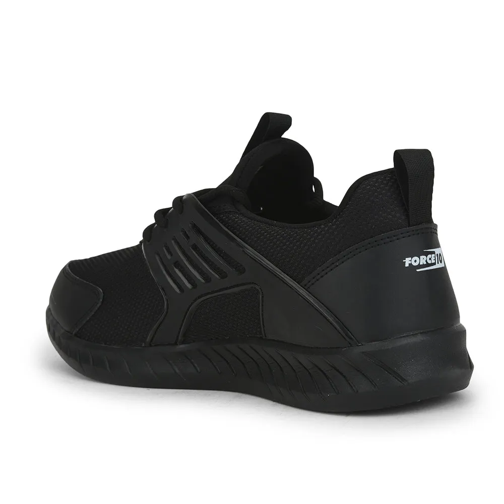 Force 10 By Liberty JACOB-E Sports Lacing Shoes For Men - Black