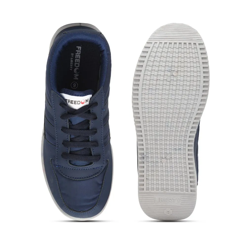 Freedom Casual Blue Pt. Lacing Shoes For Men JUMP By Liberty