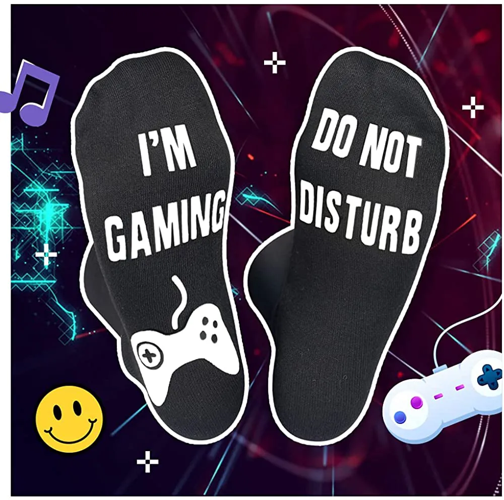 Funny Gaming Socks Gifts for Men - Stocking Stuffers for Women Christmas Gifts