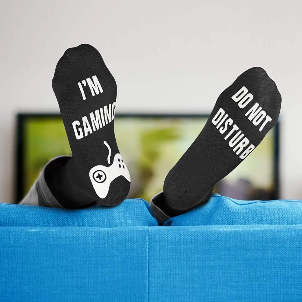 Funny Gaming Socks Gifts for Men - Stocking Stuffers for Women Christmas Gifts