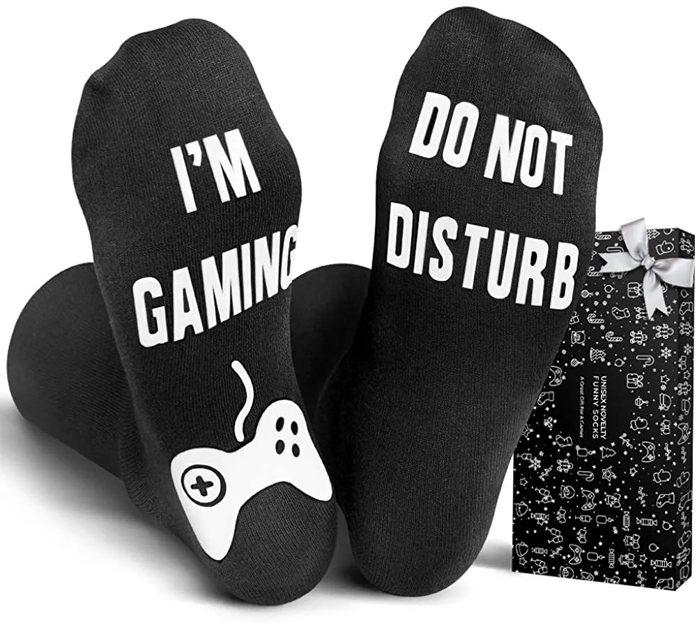 Funny Gaming Socks Gifts for Men - Stocking Stuffers for Women Christmas Gifts